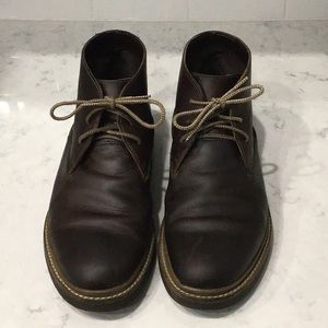 Clark brown leather men’s dress boots, size 12